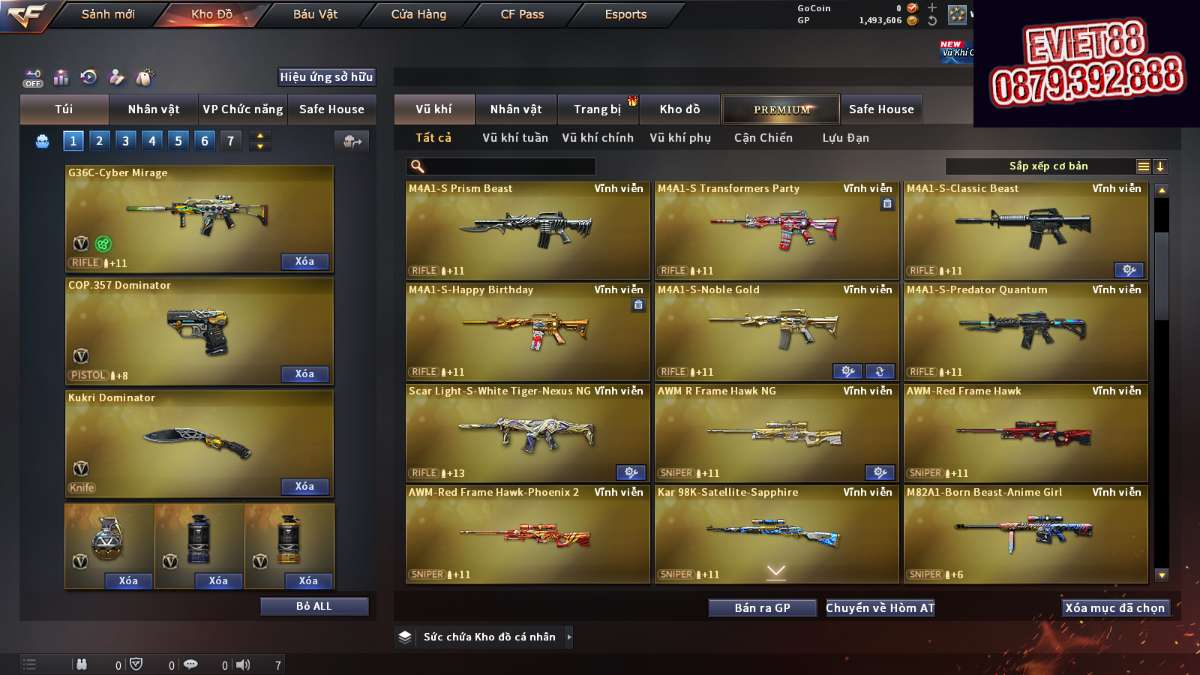 shop acc cf uy tin gia re
